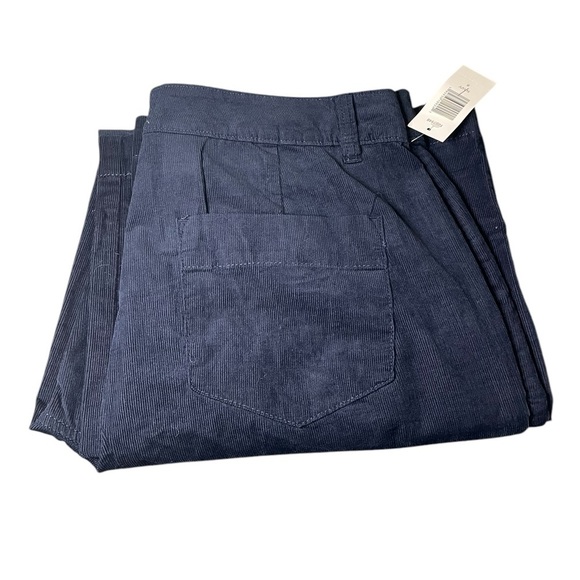 Weatherproof Pants - Weatherproof Vintage Womens Pants Corduroy Wide-Leg Stretch - Navy (Sz 8)
